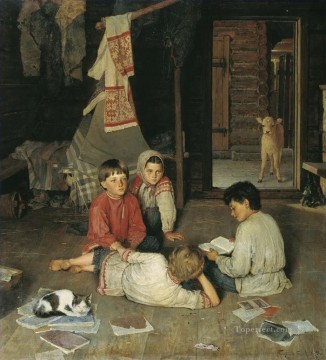 Impresionismo Painting - nuevo cuento de hadas Nikolay Bogdanov Belsky niños impresionismo infantil